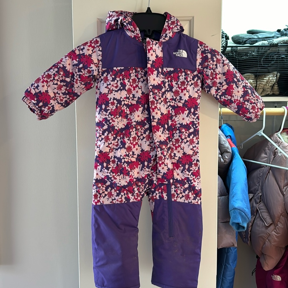 North Face 12-18 month one piece snowsuit